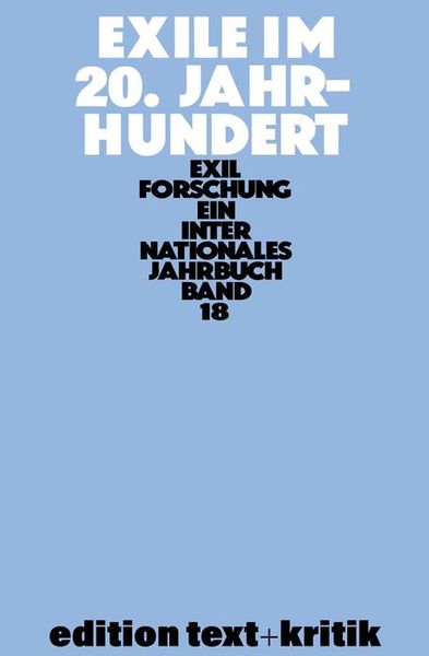 Produktbild: Exile im 20. Jahrhundert