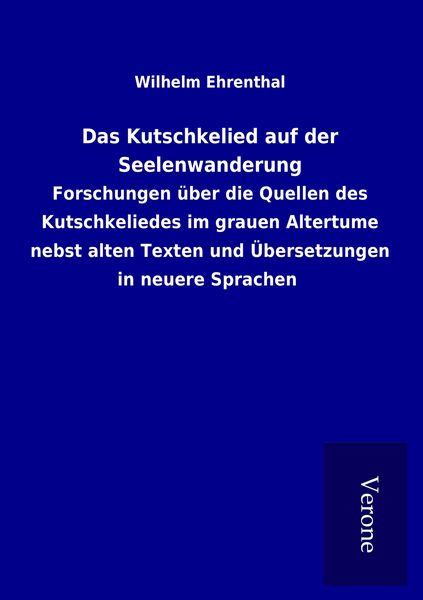 Produktbild: Das Kutschkelied auf der Seelenwanderung