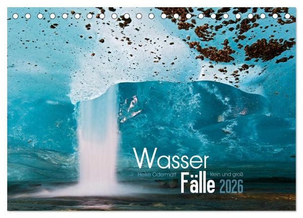 Produktbild: Wasserf&auml;lle klein und gro&szlig; (Tischkalender 2026 DIN A5 quer), CALVENDO Monatskalender