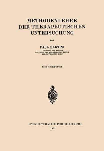 Produktbild: Methodenlehre der Therapeutischen Untersuchung