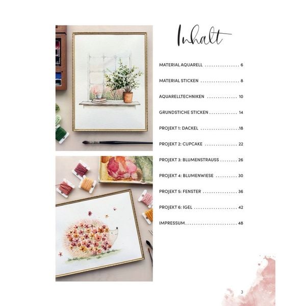 Produktbild: Wundervolle Watercolor Stickerei