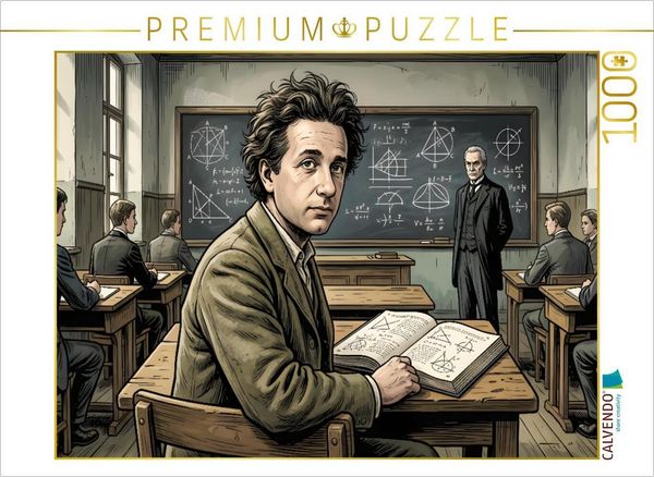 CALVENDO Puzzle 1894 Der eigensinnige junge Denker | 1000 Teile Lege-Größe 64 × 48 cm Foto-Puzzle für glückliche Stunden