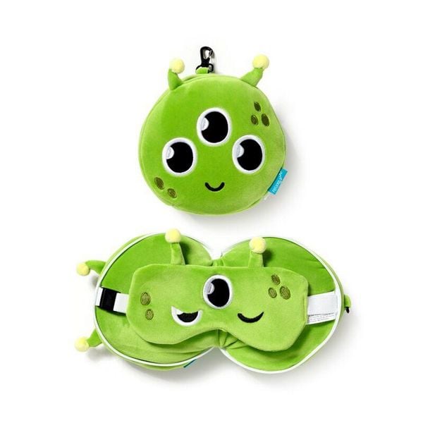 Produktbild: Relaxeazzz Space Cadet Alien Weltraum Reisekissen & Schlafmaske