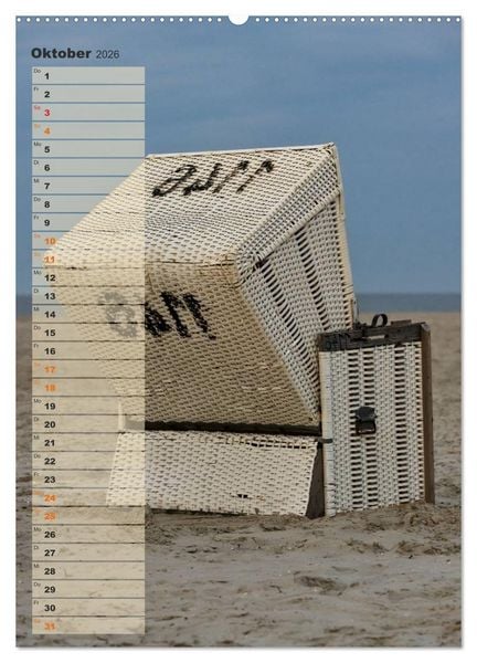 Produktbild: Zwischen D&uuml;nen und Watt / Geburtstagskalender (hochwertiger Premium Wandkalender 2026 DIN A2 hoch), Kunstdruck in Hochglanz