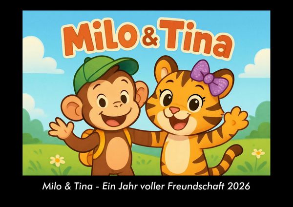 Milo & Tina - Ein Jahr voller Freundschaft 2026 Fotokalender DIN A3, Taschenbuch von Kevin Heber , Tobias Schmitt, Vero Kalender, 9783695418763