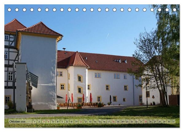 Produktbild: Wunderbares Th&uuml;ringen - Schl&ouml;sschen (Tischkalender 2026 DIN A5 quer), CALVENDO Monatskalender