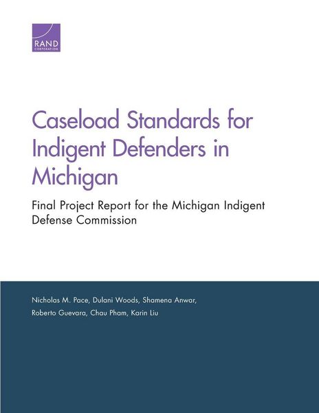 Produktbild: Caseload Standards for Indigent Defenders in Michigan