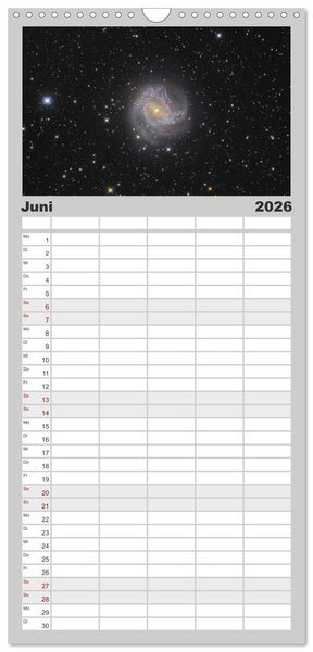 Produktbild: Familienplaner 2026 - Beeindruckendes Universum mit 5 Spalten (Wandkalender, 21 x 45 cm) CALVENDO