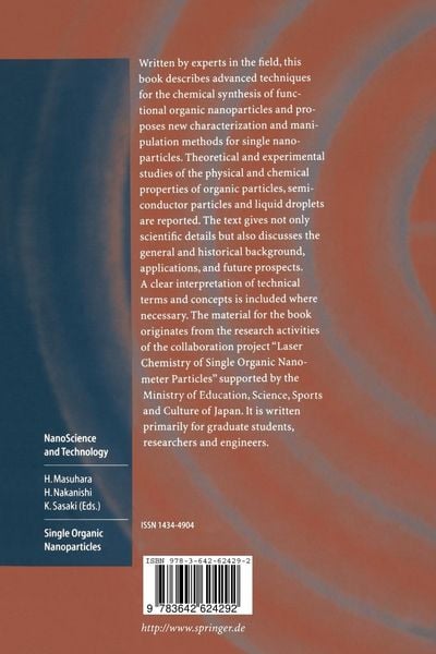 Produktbild: Single Organic Nanoparticles