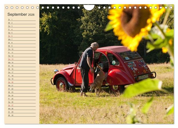 Produktbild: Citro&euml;n 2CV - Ente rot (Wandkalender 2026 DIN A4 quer), CALVENDO Monatskalender