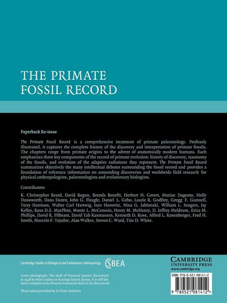 Produktbild: The Primate Fossil Record