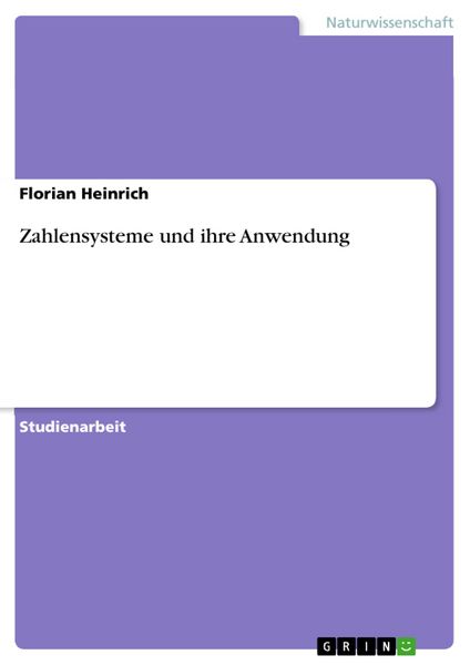 Produktbild: Zahlensysteme und ihre Anwendung