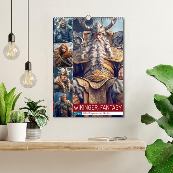 Produktbild: Wikinger-Fantasy. Wilde Krieger aus dem Norden (Wandkalender 2026 DIN A3 hoch), CALVENDO Monatskalender