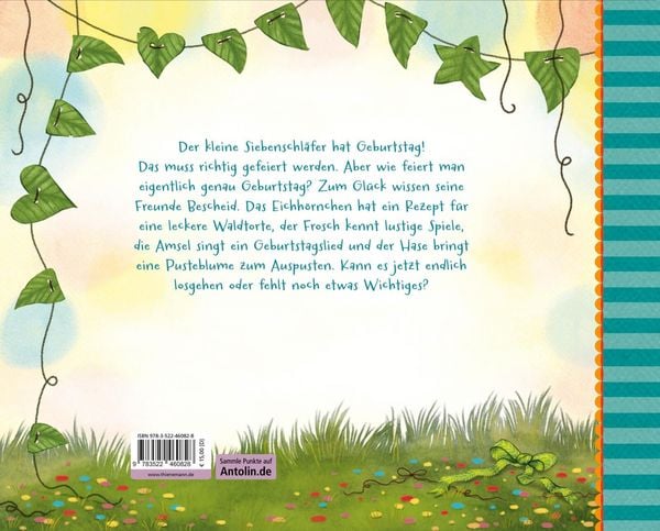 Produktbild: Der kleine Siebenschl&auml;fer 8: Die Geschichte vom kleinen Siebenschl&auml;fer, der endlich Geburtstag feiern wollte