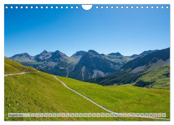 Produktbild: Arosa - Atemberaubende Bergkulissen (Wandkalender 2026 DIN A4 quer), CALVENDO Monatskalender