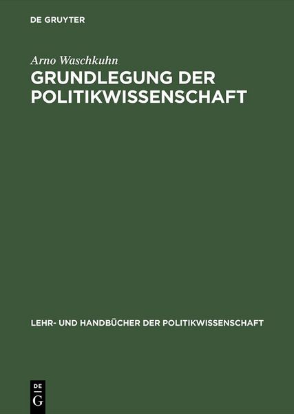 Produktbild: Grundlegung der Politikwissenschaft