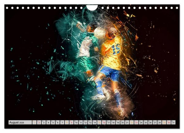 Produktbild: Fu&szlig;ball - extrem (Wandkalender 2026 DIN A4 quer), CALVENDO Monatskalender
