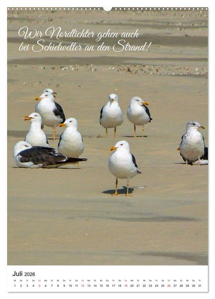 Produktbild: Facettenreiches Borkum (hochwertiger Premium Wandkalender 2026 DIN A2 hoch), Kunstdruck in Hochglanz