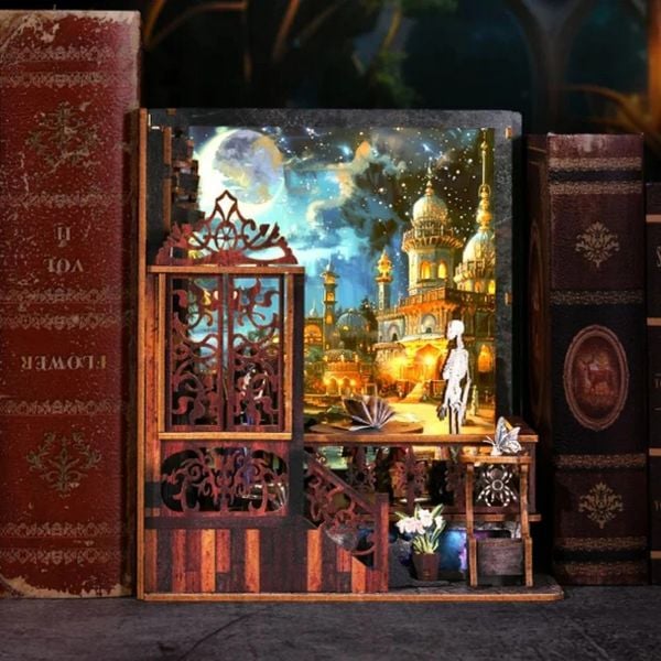 Produktbild: FiguredArt CH03 - DIY Book Nook, Haus der Zauber, Puzzle 112 Teile, Miniatur-Diorama