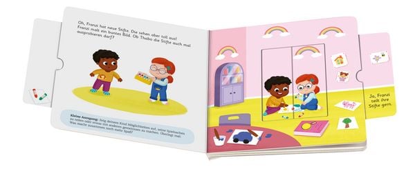 Produktbild: Play+ Mein erstes Schiebebuch Teilen und vertragen - ab 18 Monate