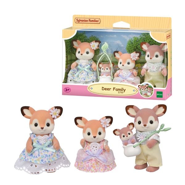 Produktbild: Sylvanian Families 5799 - Deer Family, Reh Familie, Spielset