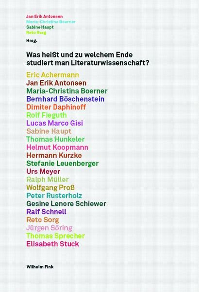 Produktbild: Was hei&szlig;t und zu welchem Ende studiert man Literaturwissenschaft?