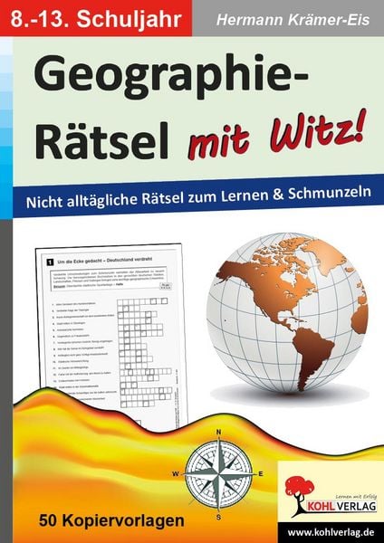 Produktbild: Geographie-R&auml;tsel mit Witz! - 8.-13. Schuljahr