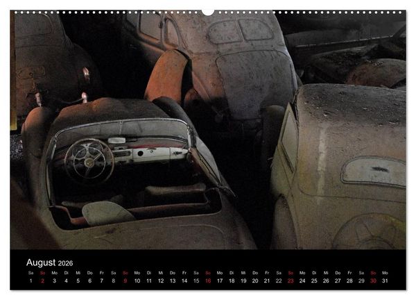 Produktbild: ROSTLAUBEN Die sch&ouml;nsten Autowracks (hochwertiger Premium Wandkalender 2026 DIN A2 quer), Kunstdruck in Hochglanz