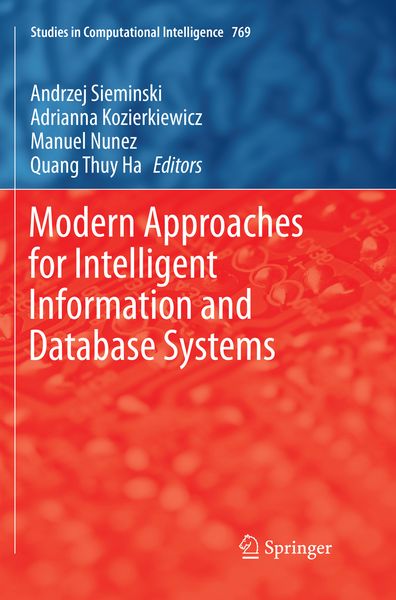 Produktbild: Modern Approaches for Intelligent Information and Database Systems