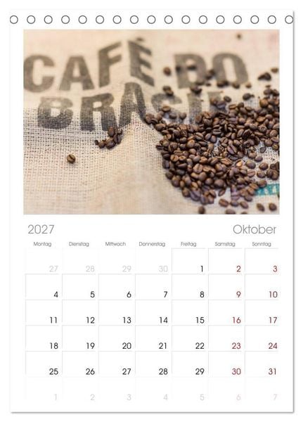 Produktbild: Tischplaner 2027 - Brot & Kaffee Impressionen 2027 (A5 Tischkalender zum Aufstellen) CALVENDO