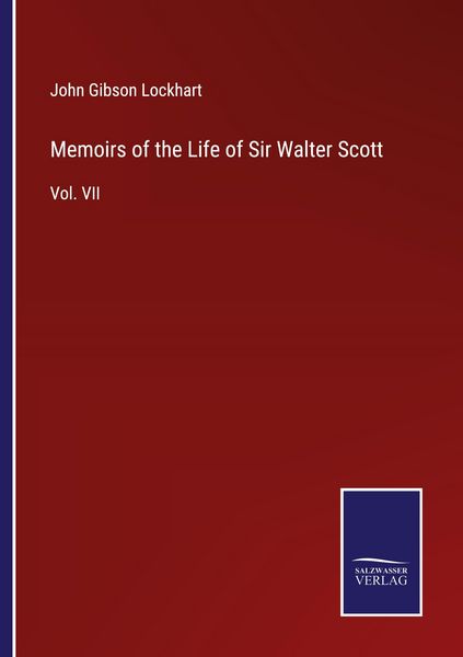 Produktbild: Memoirs of the Life of Sir Walter Scott