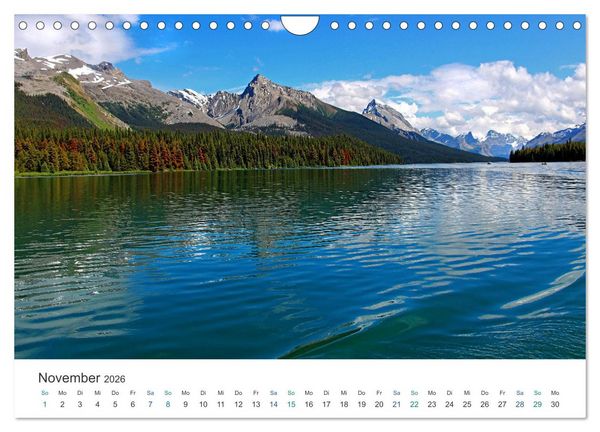 Produktbild: Reise durch Alberta und British Columbia (Wandkalender 2026 DIN A4 quer), CALVENDO Monatskalender