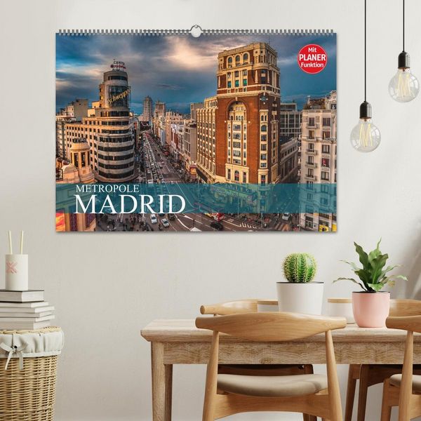 Produktbild: Metropole Madrid (Wandkalender 2026 DIN A2 quer), CALVENDO Monatskalender