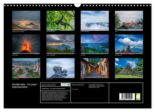 Produktbild: Guatemala - Un pays spectaculaire (Calendrier mural 2026 DIN A3 vertical), CALVENDO calendrier mensuel