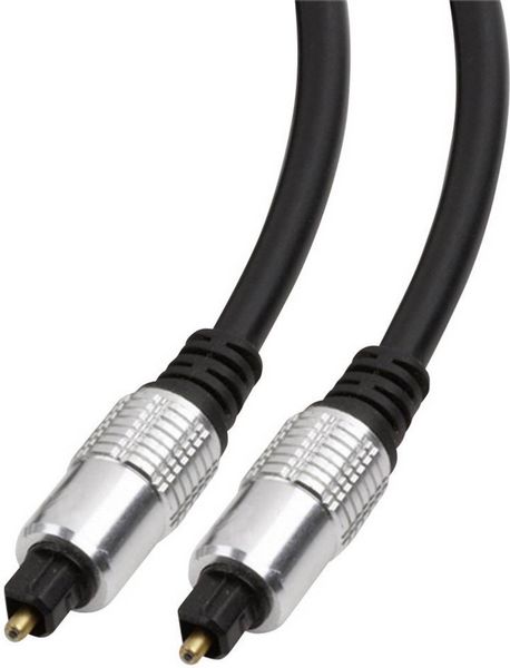 Produktbild: Toslink Digital-Audio Anschlusskabel [1x Toslink-Stecker (ODT) - 1x Toslink-Stecker (ODT)] 1.50 m Schwarz SuperSoft-Ummantelung SpeaKa Professional