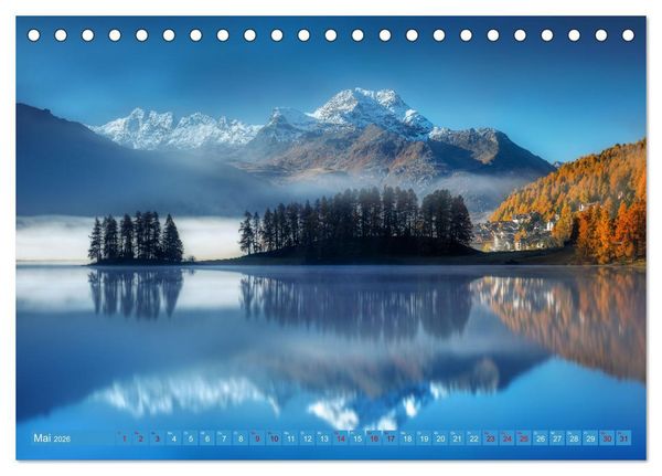 Produktbild: Bergstille - Landschaften, die ber&uuml;hren (Tischkalender 2026 DIN A5 quer), CALVENDO Monatskalender