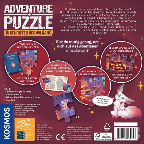 Produktbild: Adventure Puzzle: In den Tiefen des Vulkans