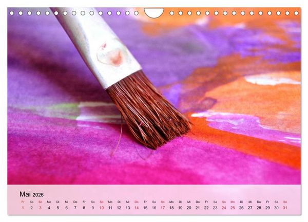 Produktbild: Malen. Impressionen aus der Welt der Farben (Wandkalender 2026 DIN A4 quer), CALVENDO Monatskalender