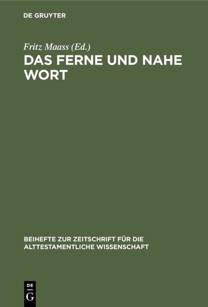Produktbild: Das ferne und nahe Wort