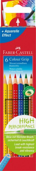 Faber-Castell Buntstifte Colour Grip, 6er Set