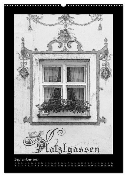 Produktbild: Liebenswertes M&uuml;nchen 2027 - Stilisierte Fotografien in schwarzwei&szlig; (Wandkalender 2027 DIN A2 hoch), CALVENDO Monatskalender