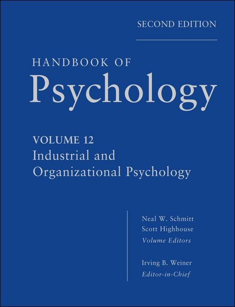 Produktbild: Handbook of Psychology, Industrial and Organizational Psychology