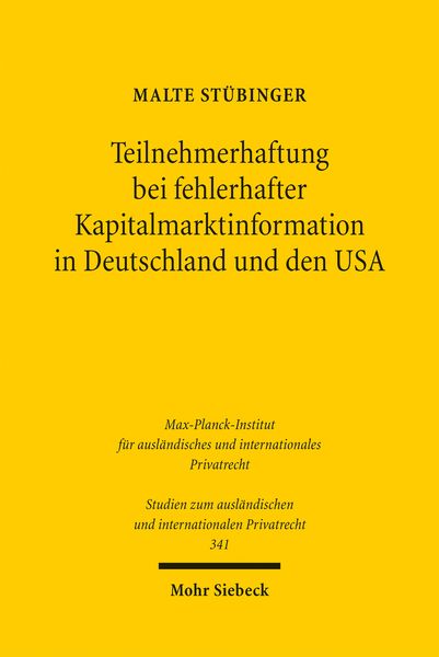 Produktbild: Teilnehmerhaftung bei fehlerhafter Kapitalmarktinformation in Deutschland und den USA