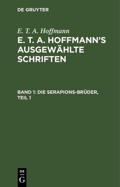 Produktbild: Die Serapions-Br&uuml;der, Teil 1