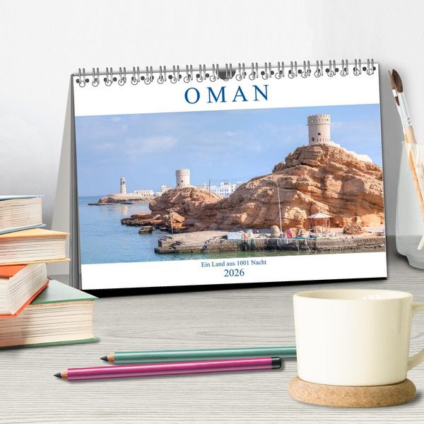 Produktbild: Oman - Ein Land aus 1001 Nacht (Tischkalender 2026 DIN A5 quer), CALVENDO Monatskalender