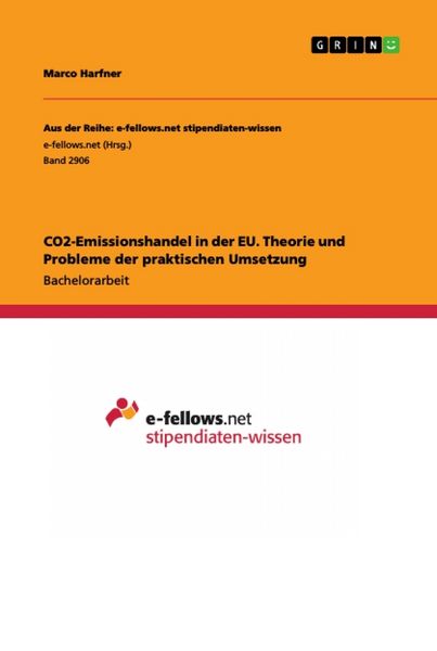 Produktbild: CO2-Emissionshandel in der EU. Theorie und Probleme der praktischen Umsetzung
