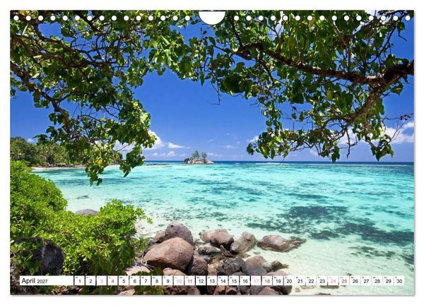 Produktbild: Seychellen Strandfeeling (Wandkalender 2027 DIN A4 quer), CALVENDO Monatskalender