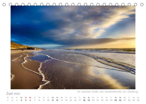 Produktbild: Die Nordseek&uuml;ste J&uuml;tlands - Leuchtt&uuml;rme und Mee(h)r (Tischkalender 2022 DIN A5 quer)