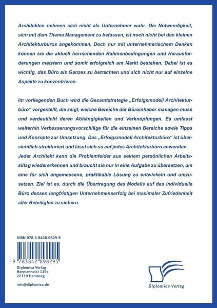 Produktbild: Architekten sind (keine) Unternehmer: Das Architekturb&uuml;ro als KMU