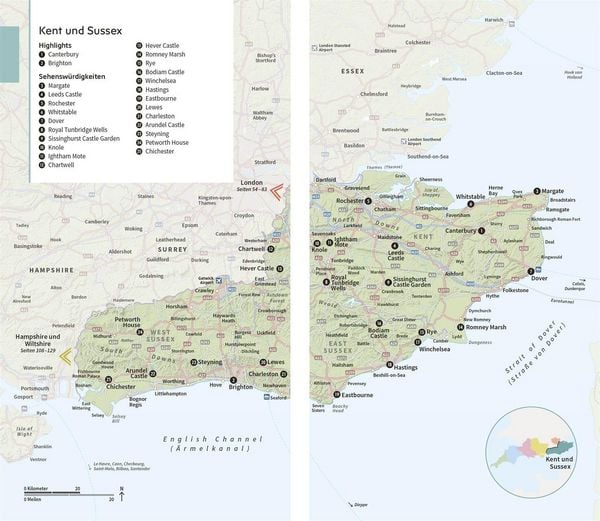 Produktbild: Vis-&agrave;-Vis Reisef&uuml;hrer S&uuml;dengland